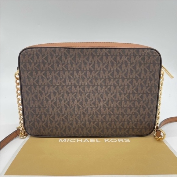 Michael Kors Large EW Crossbody Bag Brown - Picture 8 of 11